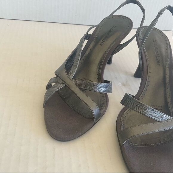 Naturalizer Heels Size 7 Gray Strappy Prissy - Picture 4 of 12